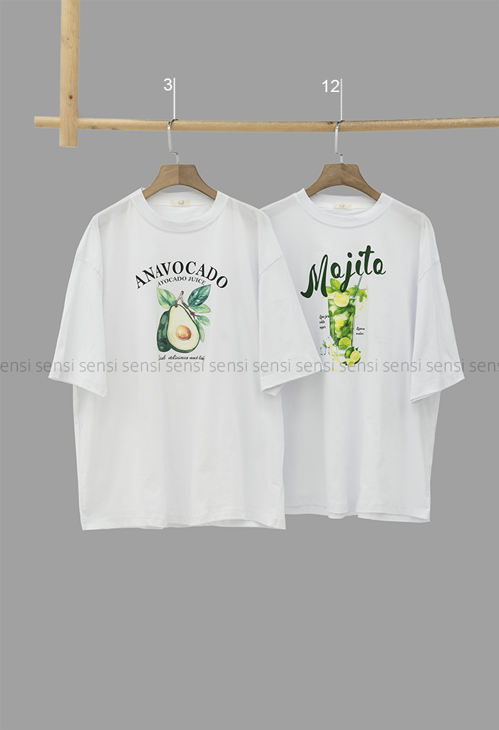 تیشرت لانگ چاپی کد1006258